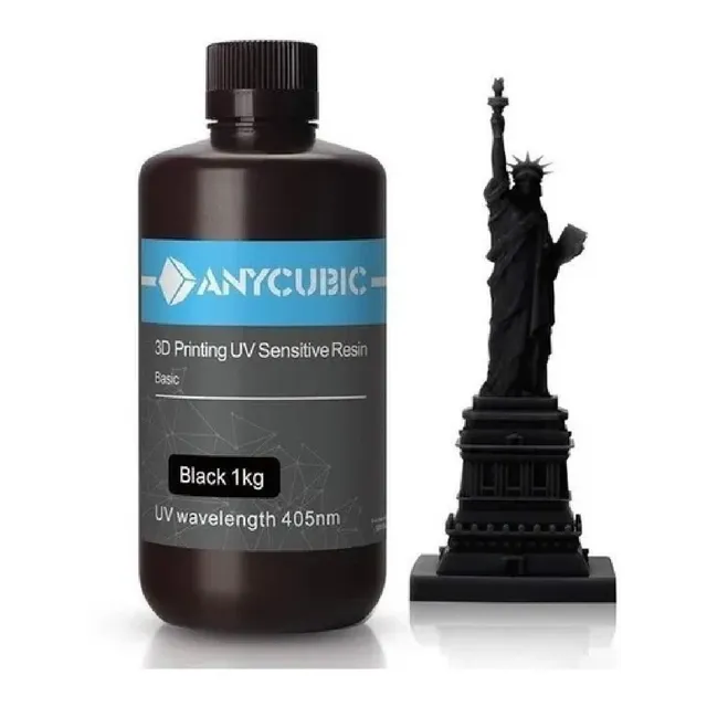 Resina Uv Para Impresora 3d Anycubic 1 Litro Negra