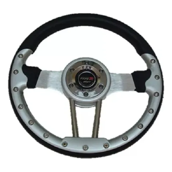 Volante Deportivo Negro /plata / Rojo/ Azul/ Amarillo Uni.