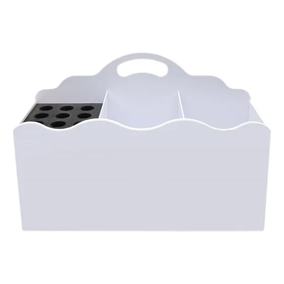 Caso De Mesa De Mão -de -obra De Cabeleireiro De Branco