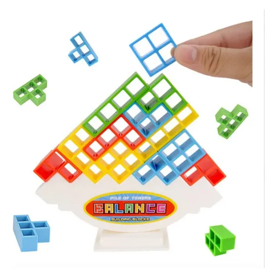 Tetra Tower Juguete Juego Mesa Tetris Balance Equilibrio