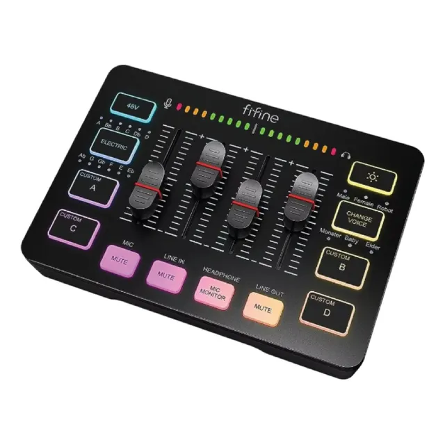 Fifine Sc3 Usb  Interfaz Compacta Con Alimentación Phantom