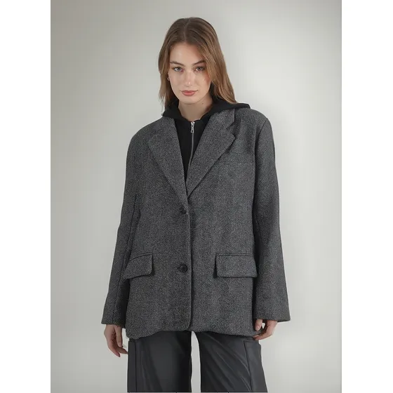 Blazer Fantasy Premium De Paño Con Bajo Campera De Algodón