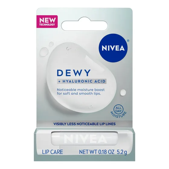 Balsamo Labial Nivea Dewy + Hyaluronic Acid En Barra