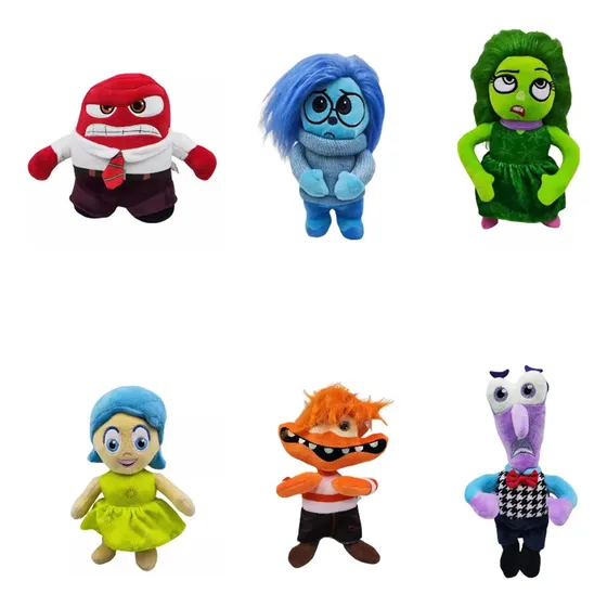 6pcs 22cm Peluche Intensamente Tristeza Inside Out 2
