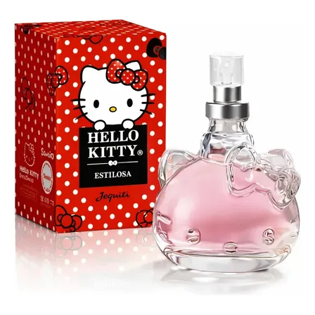 Perfume Desodorante Colônia Feminina Hello Kitty Estilosa 25ml Jequiti