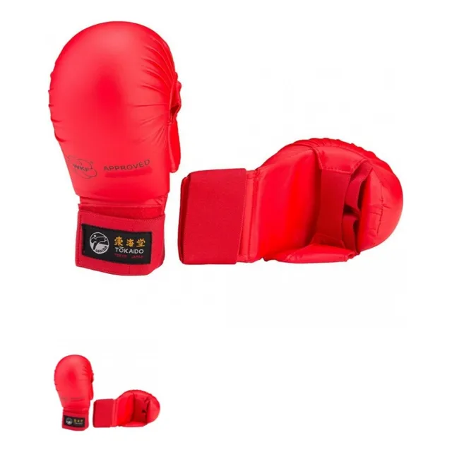 Guante Guantines Karate Rojo Tokaido Wkf (gen) Joven Talla L