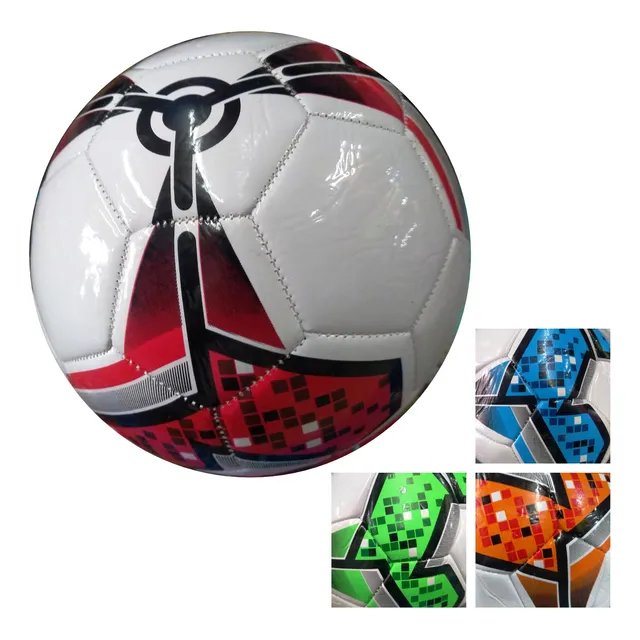 Balón De Fútbol N°5  Blanco Negro Verde Azul Rojo Naranja