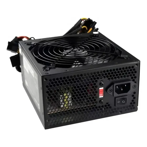 Fuente De Poder Atx 600w 20+4pin Pci Amd Intel Sata Fan12cm.