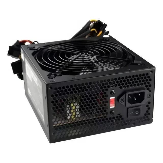 Fuente De Poder Atx 600w 20+4pin Pci Amd Intel Sata Fan12cm.