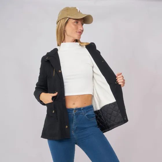 Customs Ba Camperas Mujer Parka Talles Grandes Invierno