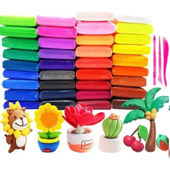 Pack 36 Masas De Moldear O Plastilina Para Niños