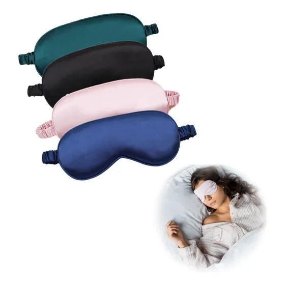 4 Antifaces De Seda De Doble Capa Para Facilitar El Sueño Color 4 Colors