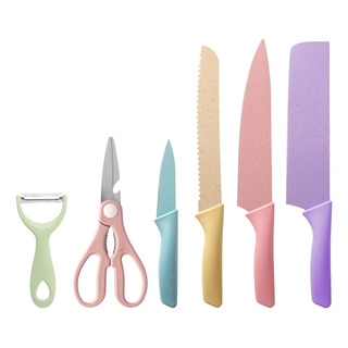 Set X6 Utensilios Cuchillo Pela Papa Tijera Acero Inoxidable Set X6 Utensilios Cuchillo Pela Papa Tijera Acero Inoxidable