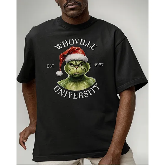Camiseta Grinch Natalino Whoville University 1957 Est All