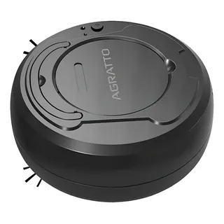 Aspirador De Pó 3 Em 1 Robô Praticci - Agratto Preto 3.7v
