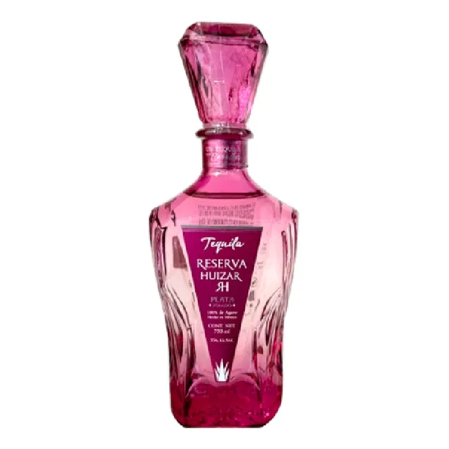 Tequila Reserva Huizar Rosado Plata, 100% Agave Azul, 750ml