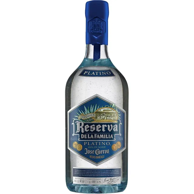 Pack De 12 Tequila Reserva La Familia Platino Orgánico 750 M