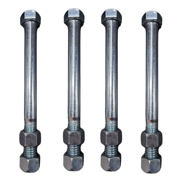 Kit 4 Parafusos Ferro 3/4  Zincado 2 Porcas Haste Subsolador