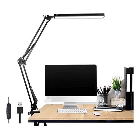 Lampara Escritorio Led Estudio Ajustable Con Brazo Flexible