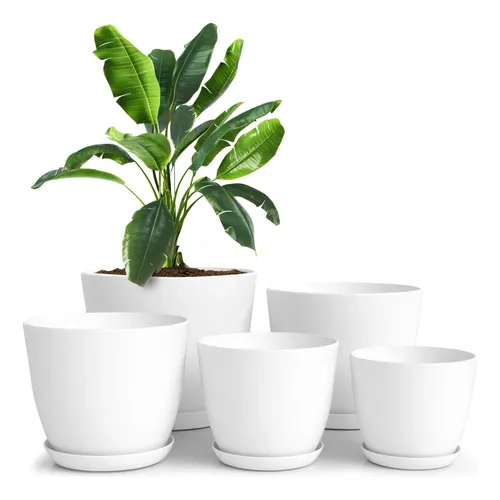 BESCH Soporte Para Macetas De Hierro Forjado – 11x11x16 Cm, Color Blanco, Para Interior Y Exterior