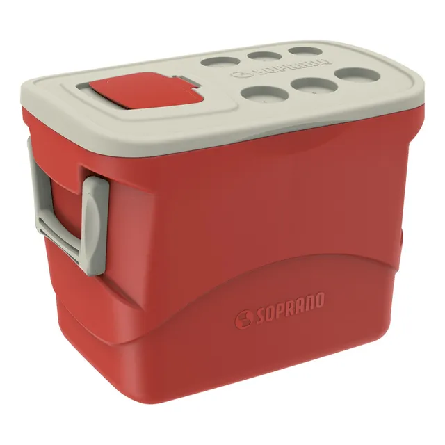 Caixa Térmica Cooler Tropical 50 Litros Vermelha Soprano Caixa Térmica Cooler Tropical 50 Litros Vermelha Soprano