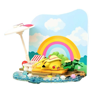 Maqueta De Ladrillos Con Escena Temática De Fiesta Junto Al Maqueta De Ladrillos Con Escena Temática De Fiesta Junto Al