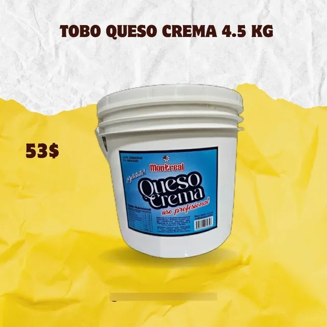 Tobo Queso Crema 4.5 Kg
