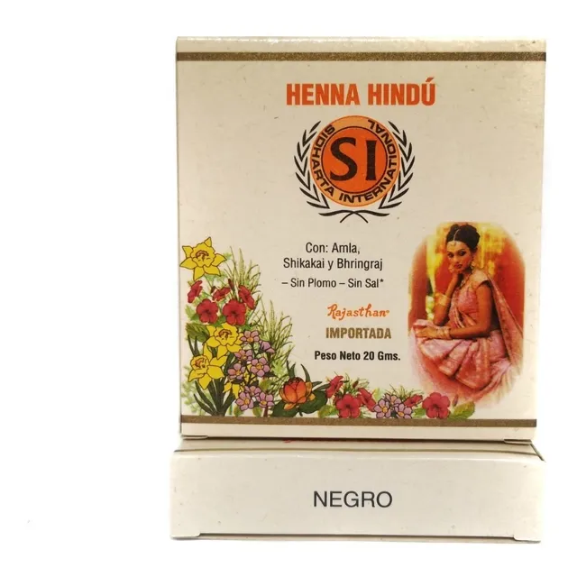 Henna Hindú Diversos Tonos De 20 G - Si - Kg a $845