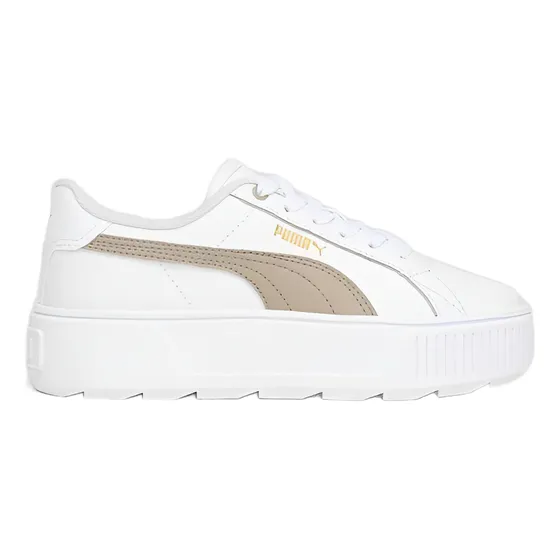Tênis Puma Karmen Plataforma Branco Com Bege 100% Original  