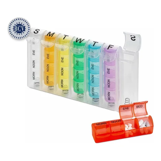 Pastillero Organizador De Pastillas Semanal Diario