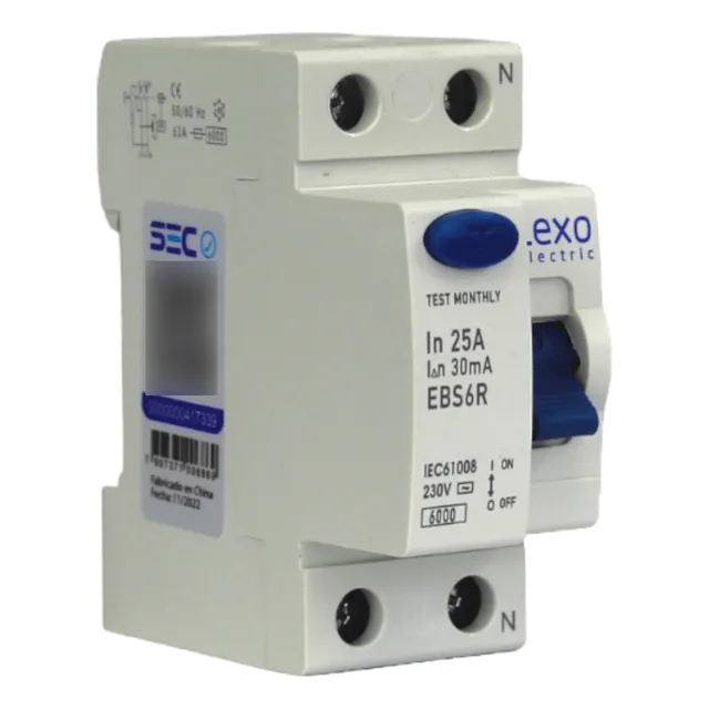 Interruptor Diferencial 2 X 25a 30ma Lexo Certificado