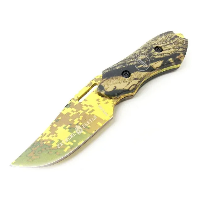 Mini Cuchillo Short Táctico 3 Dedos Corto Camo Digital Pixel