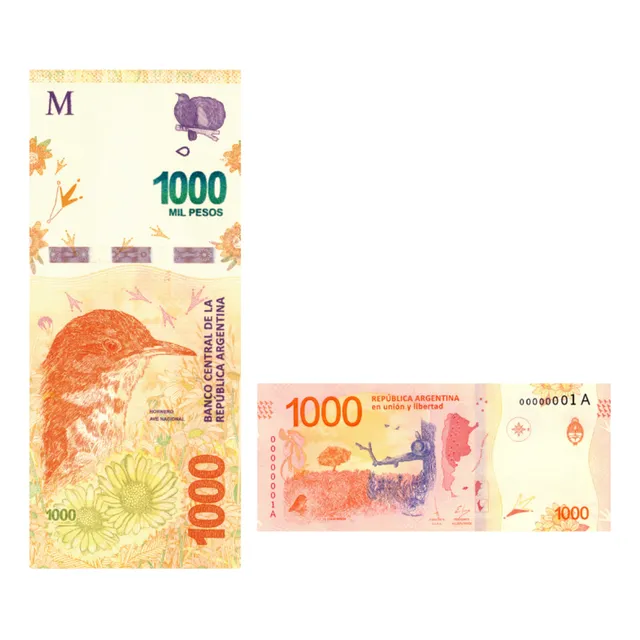 El Más Hermoso Billete Original 1000 Pesos Argentinos Regalo