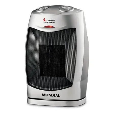 Aquecedor Termo Ceramic A-05 1500w Preto E Prata Mondial 127v