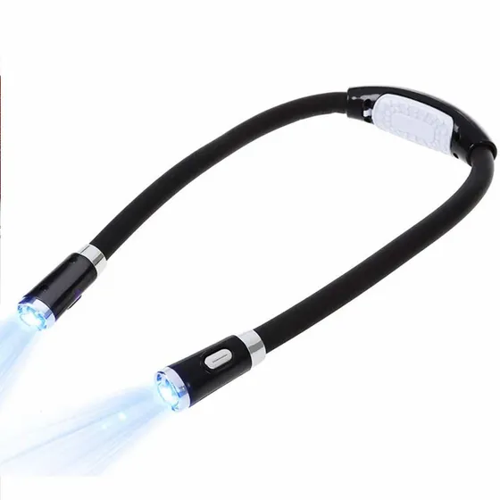 Luz Lectura Cuello Para Cama 4 Led 3 Modo Lampara Libre