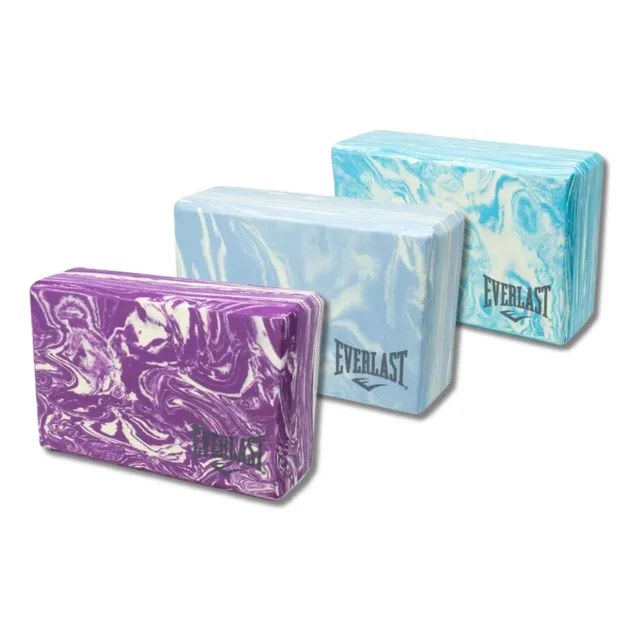 Bloques De Yoga Premium Everlast Marble Pilates Gimnasia 