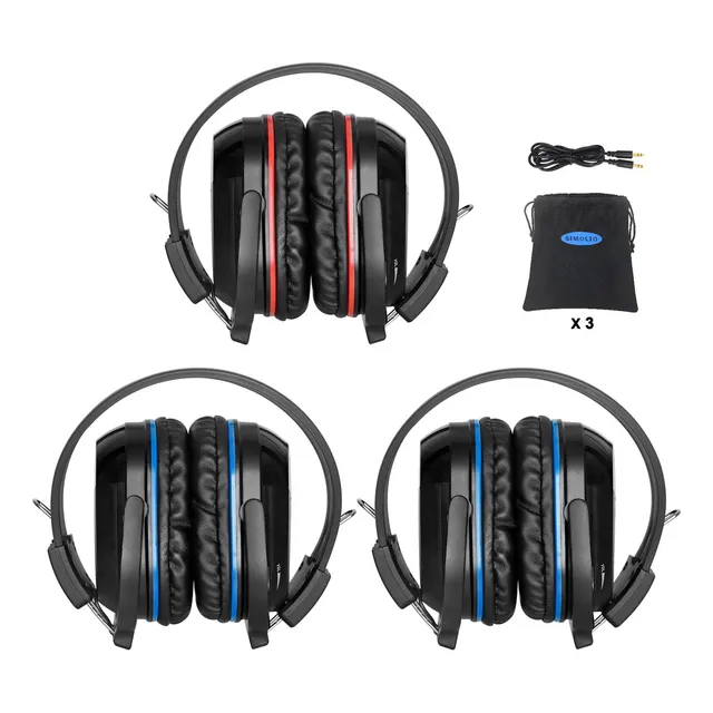 Juego De 3 Auriculares Infrarrojos Para El Sistema De Entret