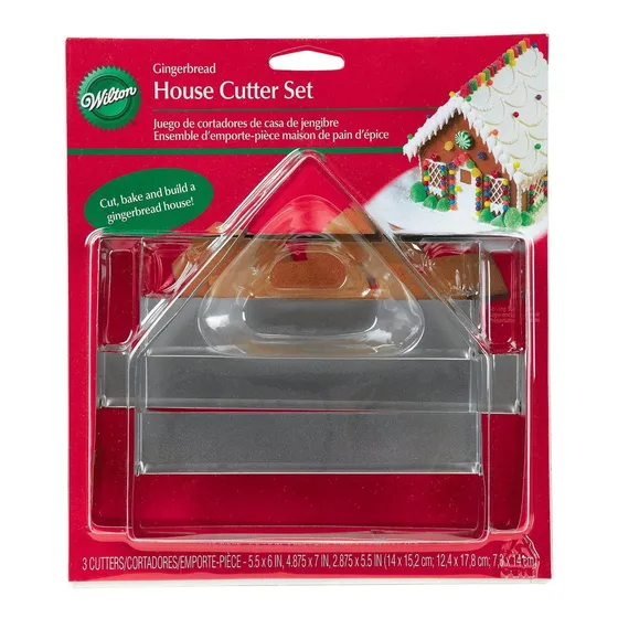 3 Repuesto Casa Pan Jengibre Metal Cortador Galletas