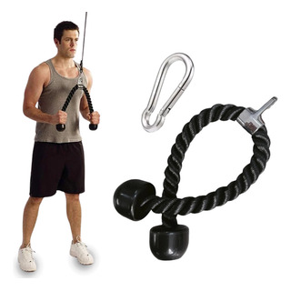 Agarre Para Tríceps Asa Doble Gym Cuerda De Tracción Agarre Para Tríceps Asa Doble Gym Cuerda De Tracción