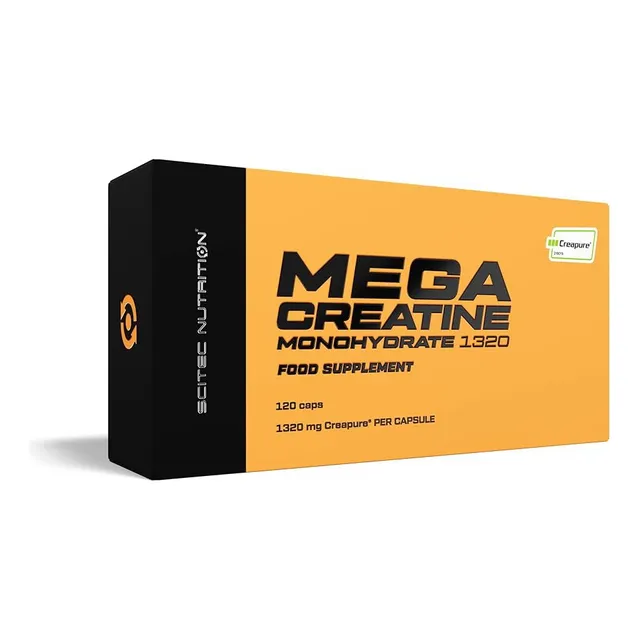 Mega Creatina Creapure 120 Cápsulas Scitec Nutrition