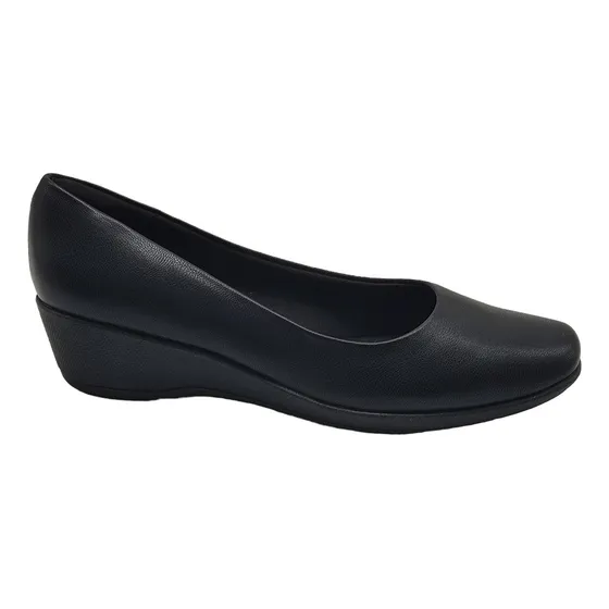 Sapato Piccadilly Anabela Salto Baixo Feminino 143133-136