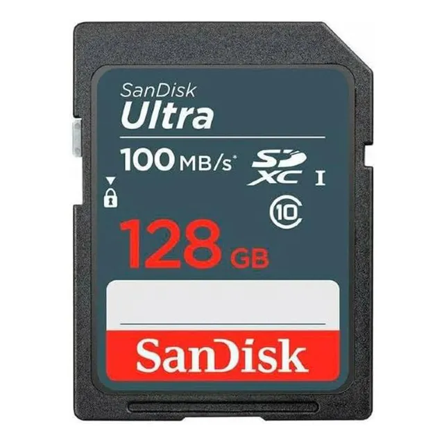 Sandisk Ultra, Tarjeta Sdxc 128gb, Uhs-i, Clase 10, 100mb/s