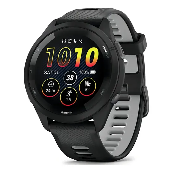 Relógio Garmin Forerunner 265 Music Preto com Gps 46mm