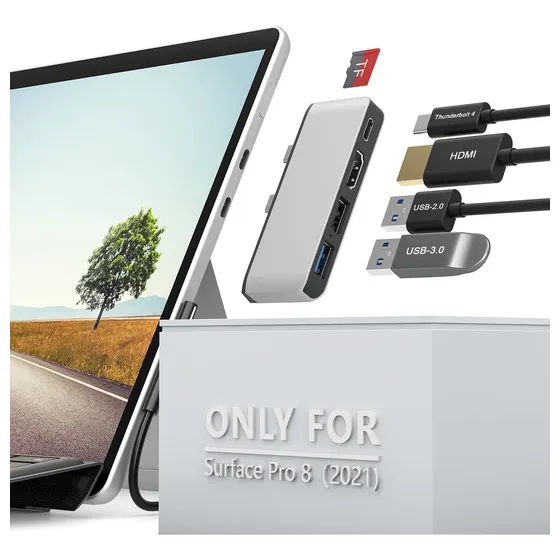 Microsoft Surface Pro 8 Adaptador Concentrador Usb Hdmi
