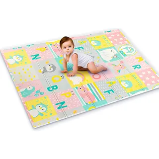 I Love Baby Tapete Tatame Infantil Emborrachado Dobrável Dupla Face B