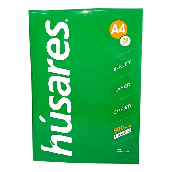 Resma Husares A4 70 Grs X 500 Hojas Inkjet Laser Copier