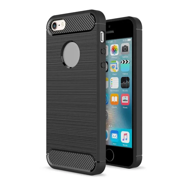 Funda Case Para iPhone 6 7 8 8+ X Xs Xr Fibra Carbono Slim