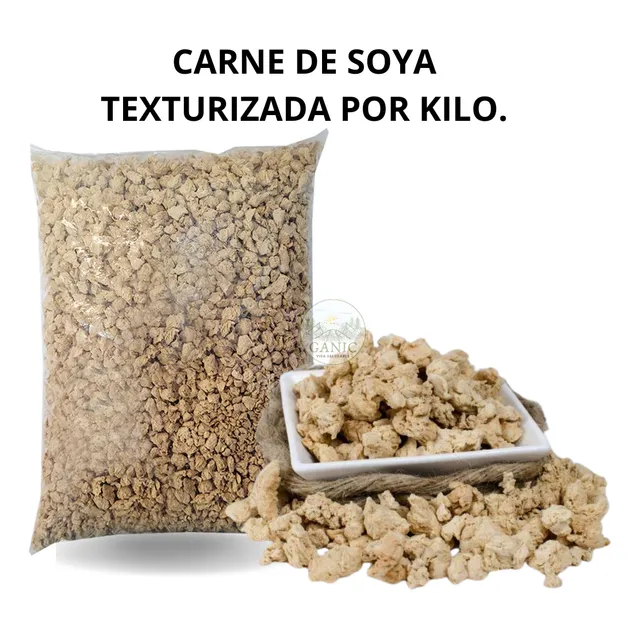 Carne De Soya Vegetal Texturizada Por Kilo