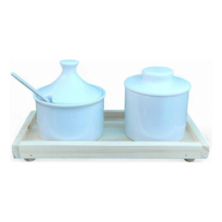 Kit Elegante Para Chá E Café Com Manteigueira E Açucareiro Kit Elegante Para Chá E Café Com Manteigueira E Açucareiro