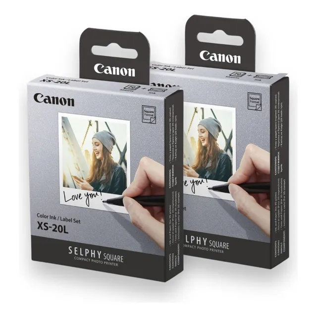 Kit 40 Hojas De Papel Canon Xs-20l Para Selphy Square Qx20